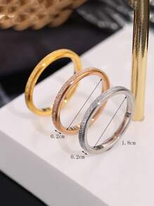 3入組/套亮片細節戒指 - 彩色 - 查看 6