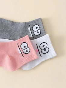 5pairs Men Best Socks Expression Pattern Crew Socks - Multicolor - View 3