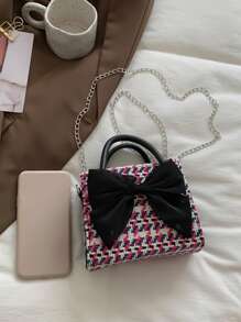 Của phụ nữ Mini Giải trí Bowknot Túi xách tay Với dây chuyền Dây đeo , Vai & Túi đeo chéo - Nhiều màu - Xem 4