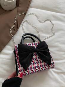 Của phụ nữ Mini Giải trí Bowknot Túi xách tay Với dây chuyền Dây đeo , Vai & Túi đeo chéo - Nhiều màu - Xem 6