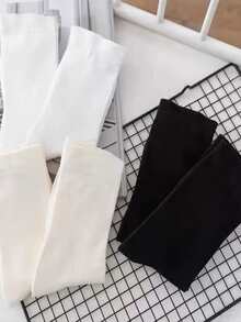 6 pares Calcetines de tripulación unicolor - Multicolor - Ver 3