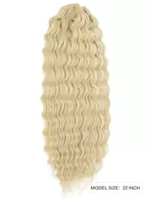 Extensión del pelo largo ondulado sintético - Dorado - Ver 2