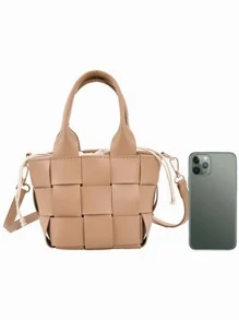 Braided Design Square Bag