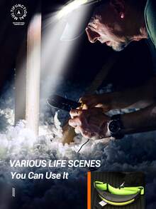 1pc ABS Headlamp, Daily Two Tone Headlamp For Home - White - View 3