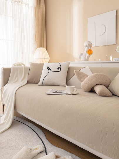 1pc Chenille Anti-slip Sofa Cushion