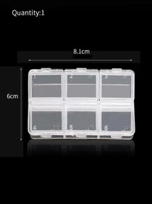 1入組休閒透明首飾收納盒適合女士首飾類收納 - 無色 - 查看 4