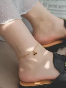 Nooxian 球吊墜腳錬 - 金黃色 - 查看 1