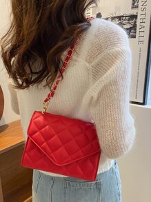 Túi vai Chuỗi Thanh lịch - Đỏ - Xem 2