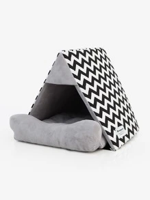 Tienda para mascota estampado geométrico