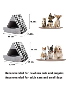 Tienda para mascota estampado geométrico