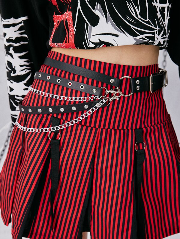 ROMWE Grunge Punk Chain Decor Belt