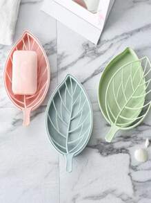 1入組葉子造型隨機肥皂盒 - 彩色 - 查看 6
