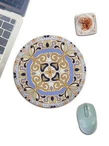 1pc Marble Print Mouse Pad - Multicolor - View 1