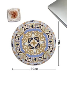 1pc Marble Print Mouse Pad - Multicolor - View 3