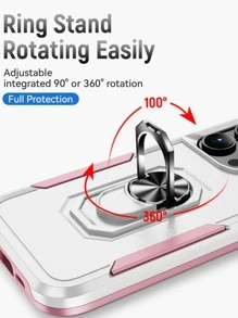 Funda para móvil magnética con soporte de aro - Blanco - Ver 3