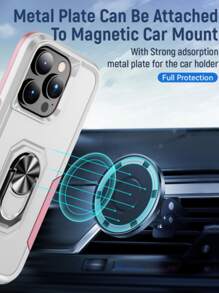 Funda para móvil magnética con soporte de aro - Blanco - Ver 7