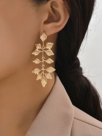 樹葉耳墜
