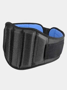 1入組運動腰保護皮帶 - 黑色 - 查看 1