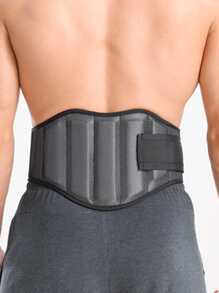 1入組運動腰保護皮帶 - 黑色 - 查看 2