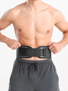 1入組運動腰保護皮帶 - 黑色 - 查看 4
