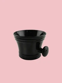 1pc Bubble Bowl Hair Salon Foam Bowl Beard Shaver Bowl Black Plastic Soap Bowl Hairdressing Products - Black - View 3