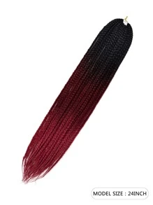 Long Synthetic Crochet Hair Braid - Ombre - View 2