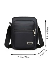 Men's Bag Cross-Body Small Bag Multi-Layer Leisure Business Men's Shoulder Bag Fashion Handbag Can Double Shoulder And Back - Black - View 3