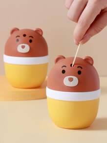 1pc Bear Design Toothpick Holder - Multicolor - View 4