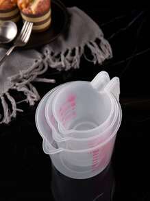 1入組500毫升PP量杯廚房烘焙用刻度圖案液體量杯 - 白色 - 查看 6