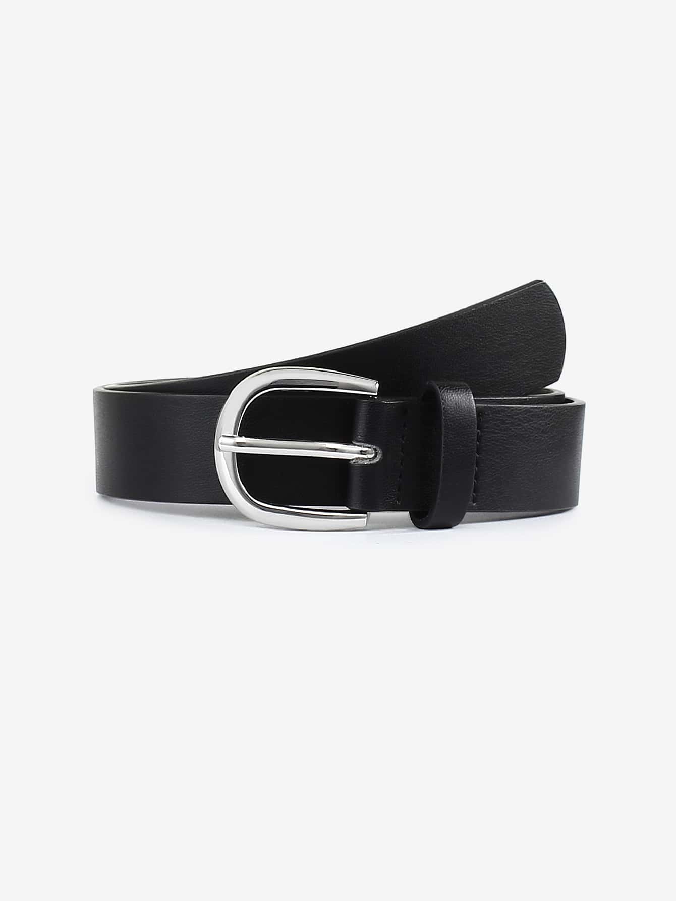 兒童金屬扣皮帶 - 黑色 - 查看 1