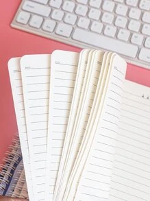 MOKA 4入組花和字母圖案線圈筆記本