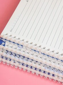 MOKA 4入組花和字母圖案線圈筆記本