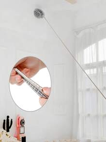 1入組280厘米可調節伸縮除塵刷彎曲除塵器除塵家用除塵家用清潔工具 - 灰色 - 查看 2