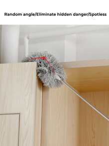 1入組280厘米可調節伸縮除塵刷彎曲除塵器除塵家用除塵家用清潔工具 - 灰色 - 查看 7