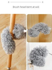1入組280厘米可調節伸縮除塵刷彎曲除塵器除塵家用除塵家用清潔工具 - 灰色 - 查看 8