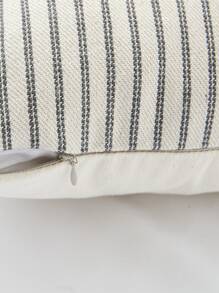 條紋圖案靠墊套不附帶墊芯 - 灰色 - 查看 3