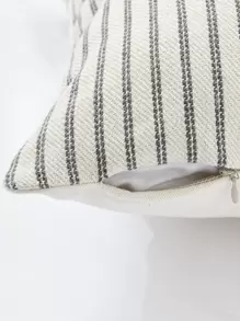 條紋圖案靠墊套不附帶墊芯 - 灰色 - 查看 4