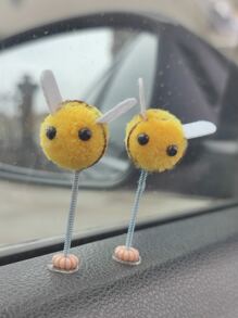 2pcs Bee Design Car Ornament - Multicolor - View 4