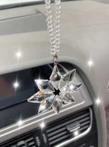 1入組豪華汽車雪花水晶吊飾 - 無色 - 查看 1