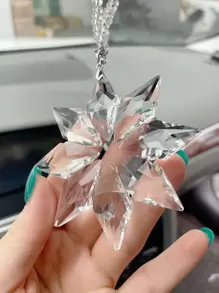 1入組豪華汽車雪花水晶吊飾 - 無色 - 查看 4