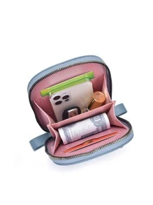 Borsa A Tracolla Per Bambine Con Fiore Di Perle E Mini Portafoglio - Set Con Occhiali Da Sole, In PU Morbido, Catena Regolabile