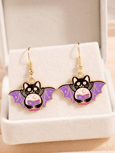 Bat Drop Earrings