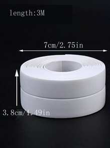 1卷素色地板密封貼紙 - 白色 - 查看 2