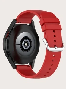Silicone Watchband Compatible With Samsung Watch - Red - View 2