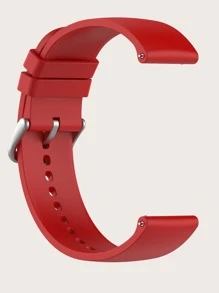 Silicone Watchband Compatible With Samsung Watch - Red - View 4