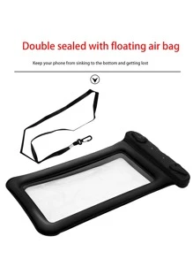 1 pieza Bolso de celular impermeable - Negro - Ver 3