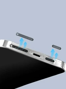 12pcs Mixed Phone Dust Plug Compatible With iPhone - Black - View 4