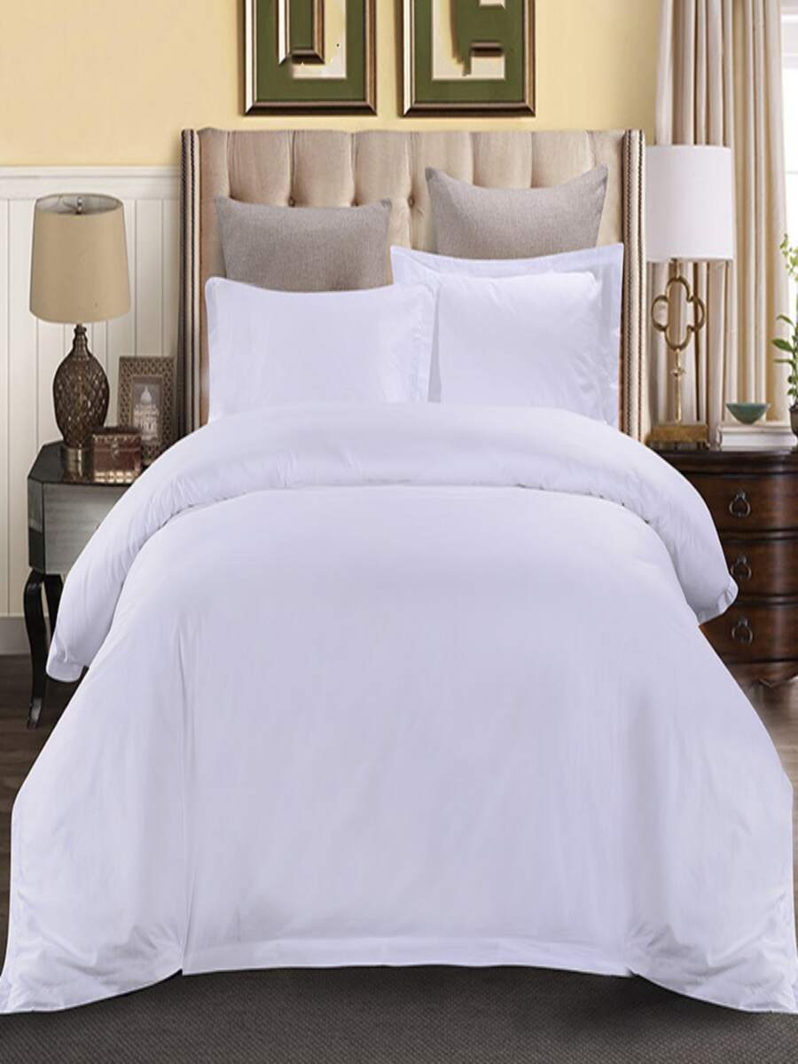 3 Bộ Chăn Ga Gối Màu Trơn Kiểu Nhật (Vỏ Chăn, Vỏ Gối) - Nhiều màu - Xem 1