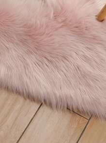 1入心形區域地墊，毛絨地毯，適用於客廳和臥室，家居裝飾情人節裝飾，房間裝飾 - 藕粉色 - 查看 2