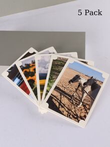 5pcs Paper Photo Frame Without Inner Paper - White - View 5